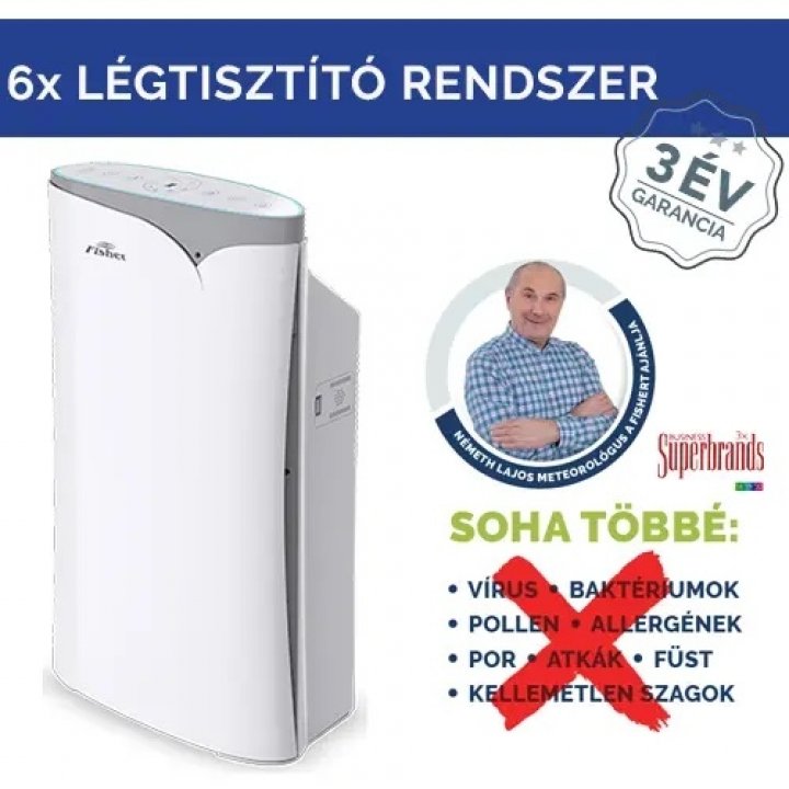 Fisher UV Protect 200 - FKJ225F-A200 - légtisztító készülék