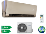 Fisher Art - Dizájn Split klíma szett 3.5kW FSAUIF-Art-123AE3-B / FSOAIF-Art-123AE3 Antracit szürke - arany - ezüst